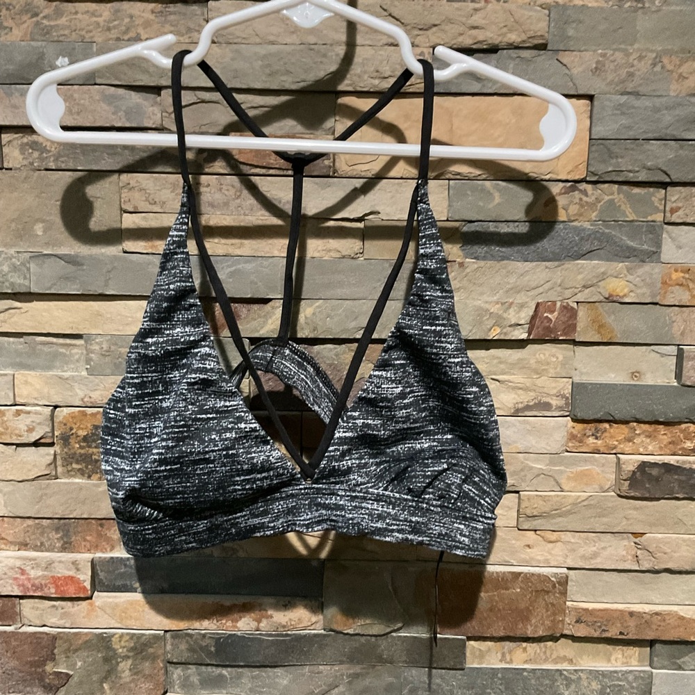 Victoria’s Secret Black and Gray Strappy Bralette